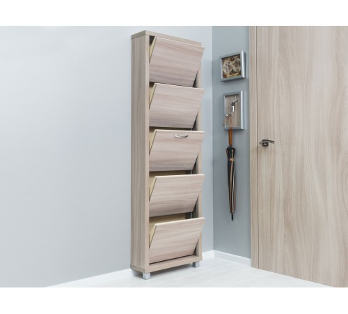 Обувница Люкс 5, ясень шимо светлый