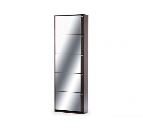 Обувница Комфорт 5 с зеркалом, венге