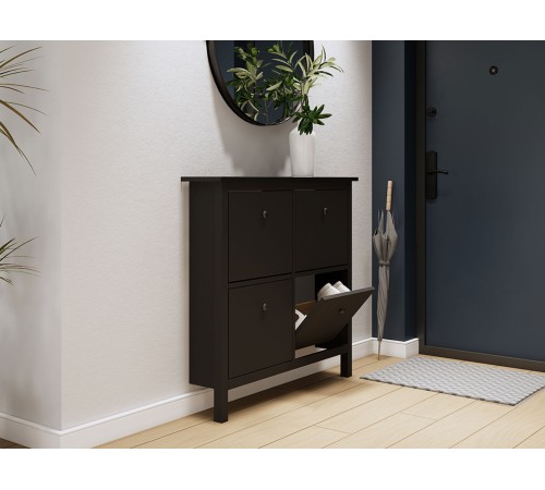 Тумба для обуви Кымор 106х101х22, черный