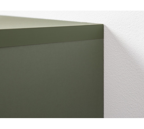 Обувница 3 ящ Марион 16.134, дымчатый зеленый/олива шагрень/белый