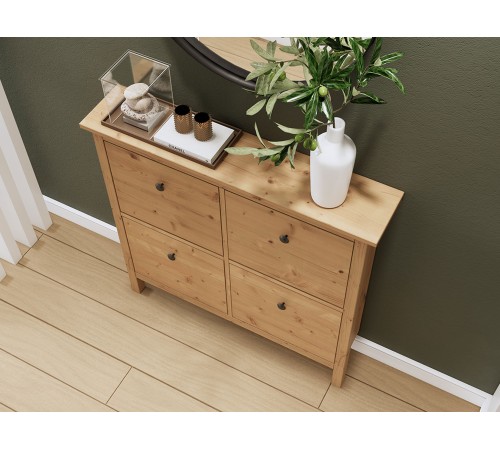 Тумба для обуви Кымор 106х101х22, светло-коричневый