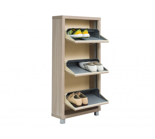 Обувница Люкс 3, ясень шимо светлый