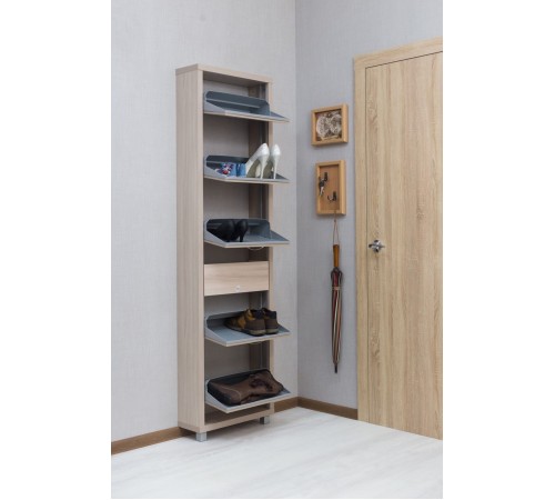 Обувница Люкс Плюс 5, Ясень шимо светлый/ясень шимо светлый