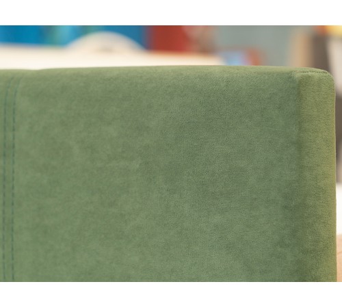 Кровать с подъемным механизмом Стелси 90х200, зеленый велюр