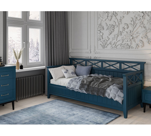 Кровать Дакота 80х200, сапфир