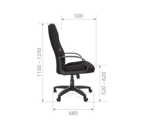 1173446 Офисное кресло Chairman 685 TW, черный 1173446 Офисное кресло Chairman 685 TW, черный