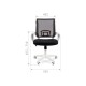 7014835 Офисное кресло Chairman 696 white, черный