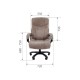 7205687 Офисное кресло Амбазония / Chairman Home 401, темно-бежевый