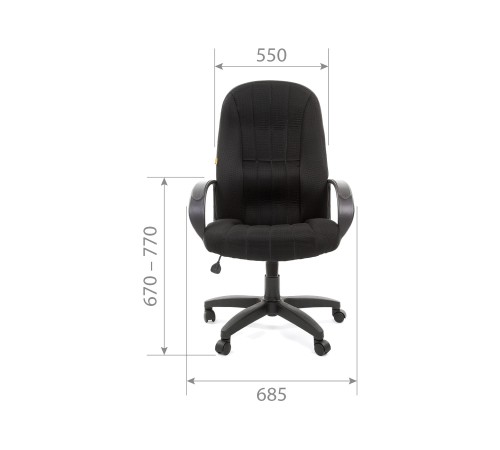 1173446 Офисное кресло Chairman 685 TW, черный 1173446 Офисное кресло Chairman 685 TW, черный
