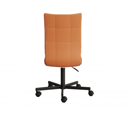 Офисное кресло Саймон, экокожа оранжевый