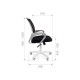 7014835 Офисное кресло Chairman 696 white, черный