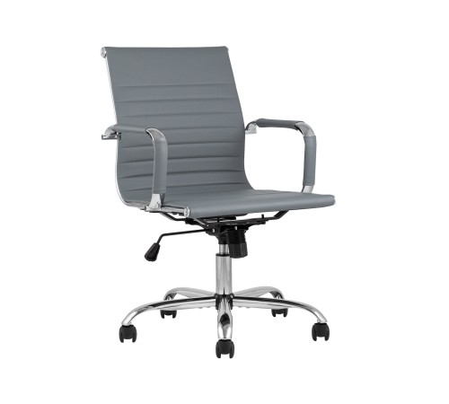 УТ000001924 Кресло офисное TopChairs City S [Серый, экокожа]