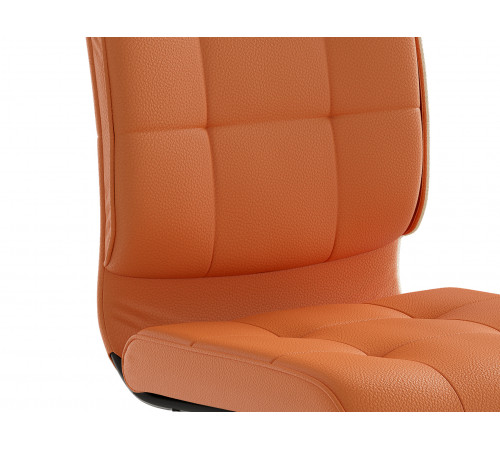 Офисное кресло Саймон, экокожа оранжевый