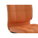 Офисное кресло Саймон, экокожа оранжевый