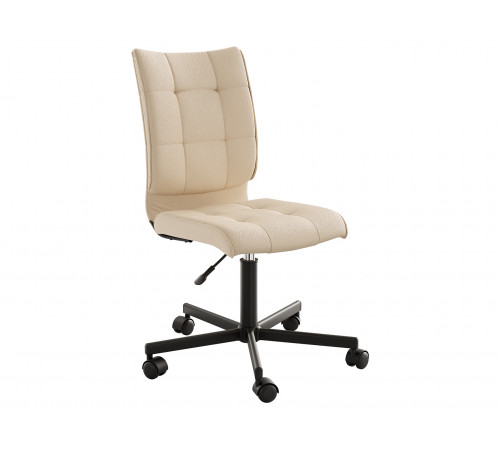 Офисное кресло Саймон, экокожа крем