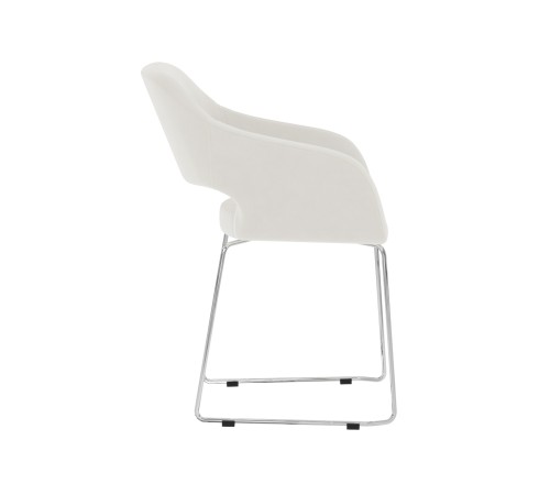 4600811964766 Офисное кресло Балун лайт, белый велюр