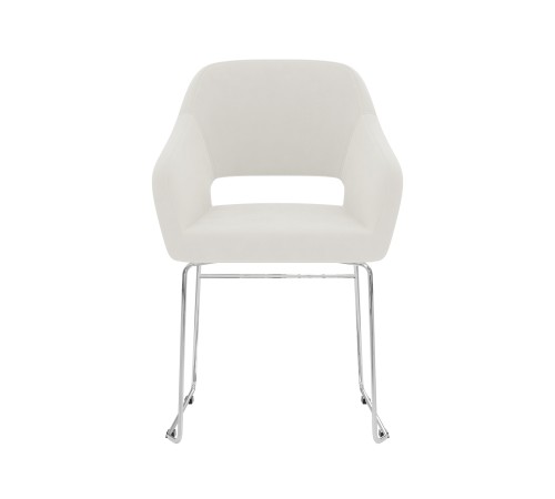 4600811964766 Офисное кресло Балун лайт, белый велюр