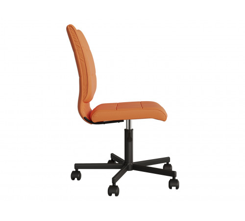 Офисное кресло Саймон, экокожа оранжевый