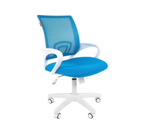 7022785 Офисное кресло Chairman 696 white, голубой