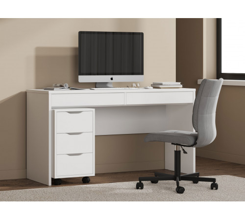 Офисное кресло Саймон, велюр серый