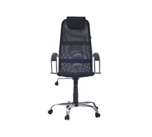 4610097300035 Офисное кресло Маркус / Бун, экокожа, сетка, черный