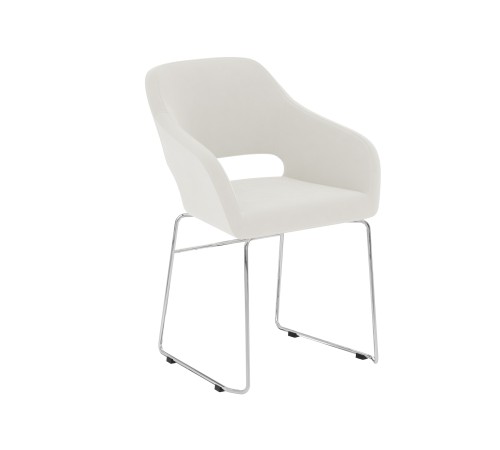 4600811964766 Офисное кресло Балун лайт, белый велюр