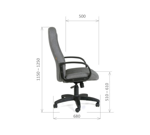 7016898 Офисное кресло Chairman 685 СТ, черный