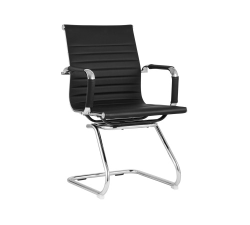 УТ000001929 Кресло для посетителей TopChairs Visit [Черный, экокожа]