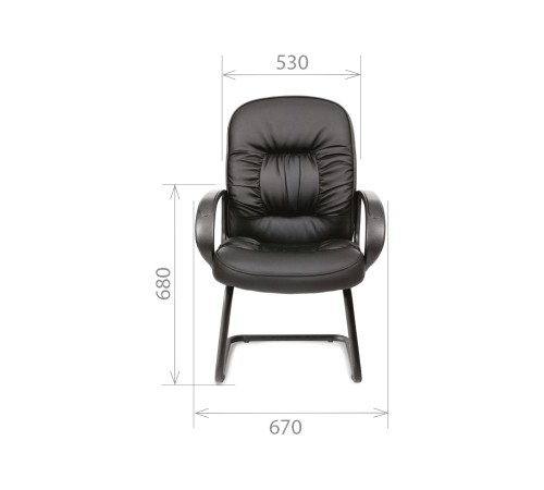 6006817 Офисный стул Chairman 416V, черный глянец 6006817 Офисный стул Chairman 416V, черный глянец