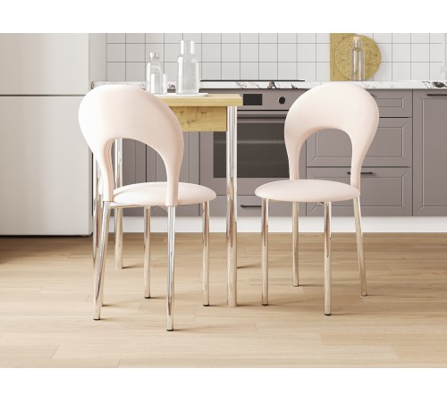 4600811920564 Комплект стульев Арго 2 шт, бежевая ткань