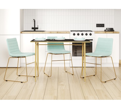 4600811972570 Офисный стул Дублин, мятный велюр