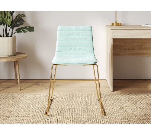 4600811972570 Офисный стул Дублин, мятный велюр