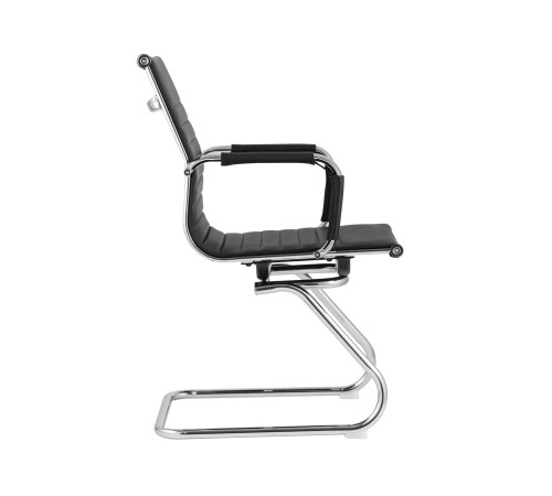 УТ000001929 Кресло для посетителей TopChairs Visit [Черный, экокожа]