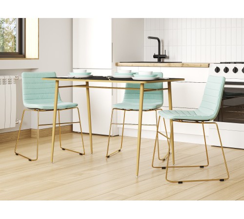 4600811972570 Офисный стул Дублин, мятный велюр