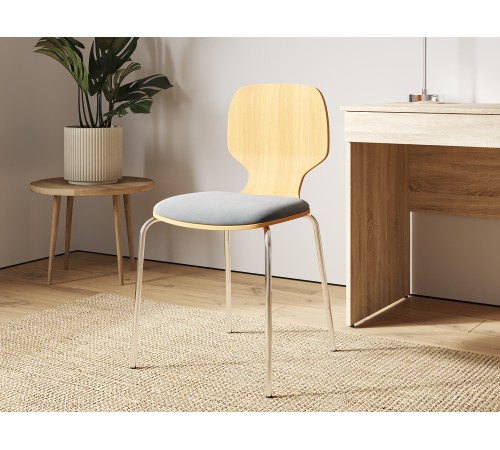 4600812053704 Офисный стул Наяда, коричневый/серый