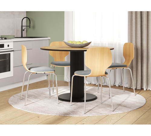 4600812053704 Офисный стул Наяда, коричневый/серый