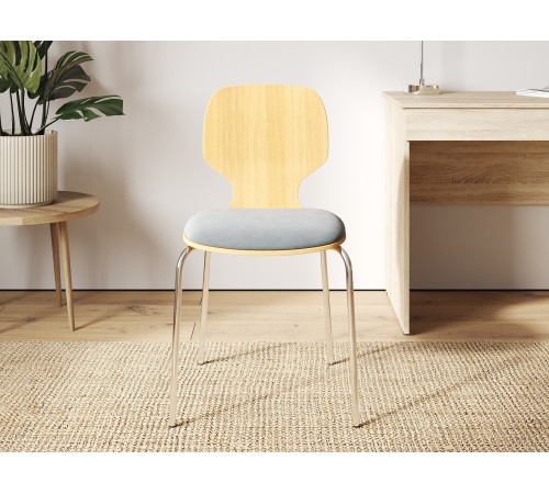 4600812053704 Офисный стул Наяда, коричневый/серый