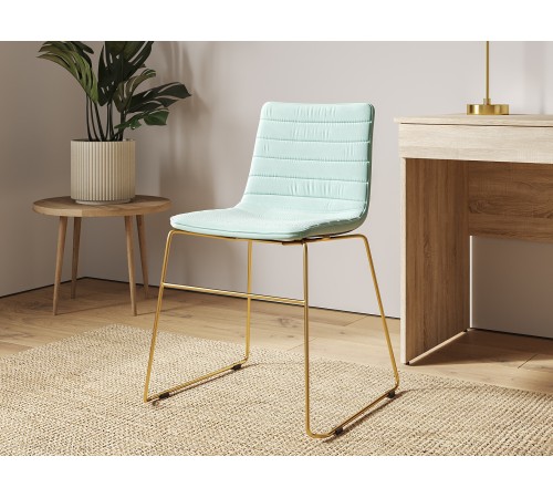 4600811972570 Офисный стул Дублин, мятный велюр