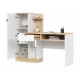 Стол письменный Юкка, белый/дуб сонома