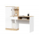 Стол письменный Юкка, белый/дуб сонома