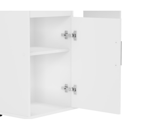 000336775 Стол письменный Форест / СТК 16, белый шагрень