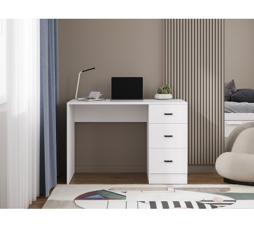 Письменный стол Стандарт, белый гладкий