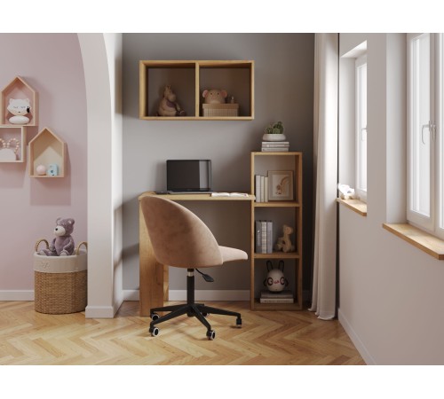 00-00115232 Стол-стеллаж Элис, дуб крафт золотой