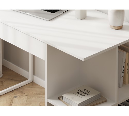 Письменный стол Микки 12.164, белый шагрень