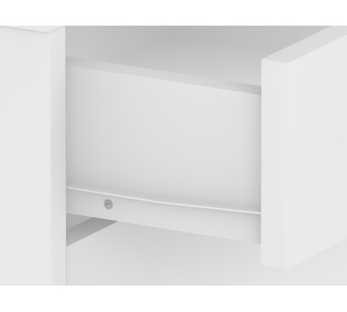 000336775 Стол письменный Форест / СТК 16, белый шагрень