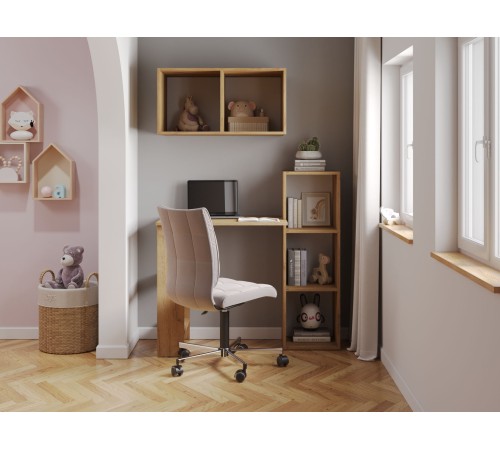 00-00115232 Стол-стеллаж Элис, дуб крафт золотой