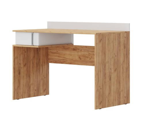 Письменный стол Джамп, дуб вотан/белый гладкий