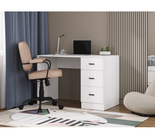 Письменный стол Стандарт, белый гладкий