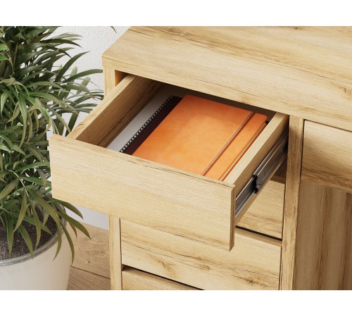 00-00016616 Письменный стол Алтай М / СПМ-962, левый, дуб делано