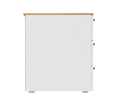 Письменный стол Остин 12.159, белый шагрень/дуб золотой